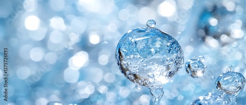 Wallpaper Mural Water Drops Abstract Background Torontodigital.ca