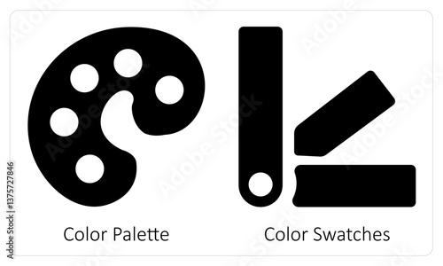 Color Palette and Color Swatches