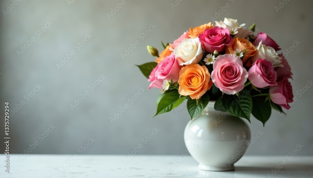 Fototapeta premium Flower bouquet in elegant vase, bouquet, flower