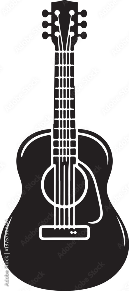 Obraz premium guitar vector illustration