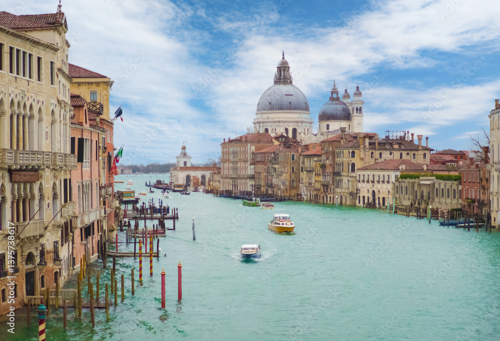 Venice, Italy - The city on the sea, with the most characteristic places and touristic attractions in the world. Here in particular a landmark view.