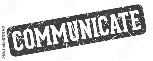 communicate rectangular sign. communicate stamp