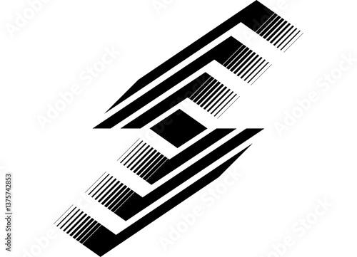 Vector design element black on white background.
Strict modern striped pattern with lines.  Black and white vector background. logo

