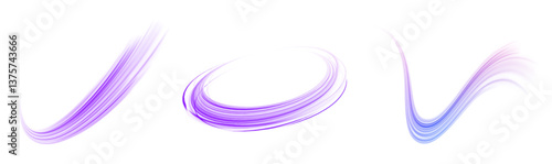 Png futuristic technological style. Png abstract background with speed lines. Neon color rays vector abstract background. The light lines of the road a blue light background creating of movement	
