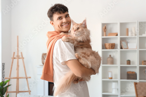 Handsome young happy man wi...