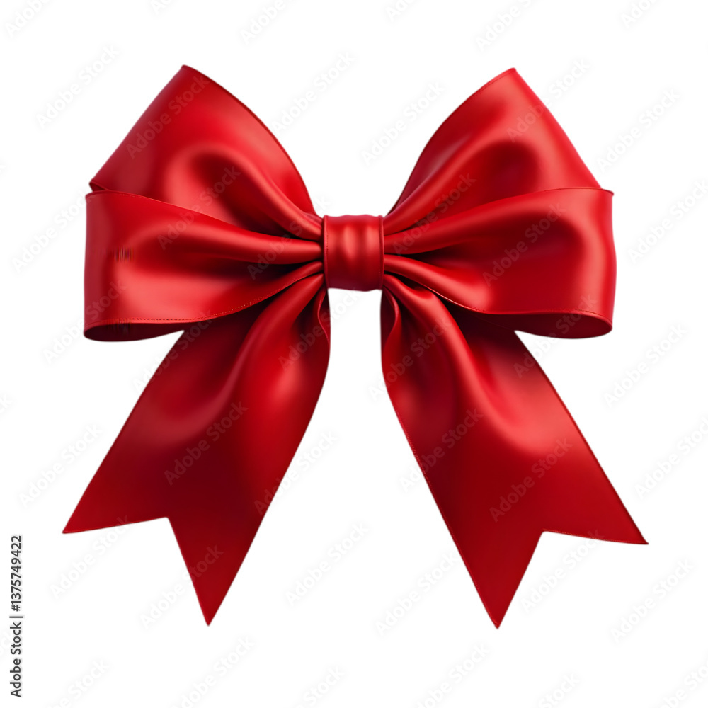 red bow isolated on white red bow isolated on white