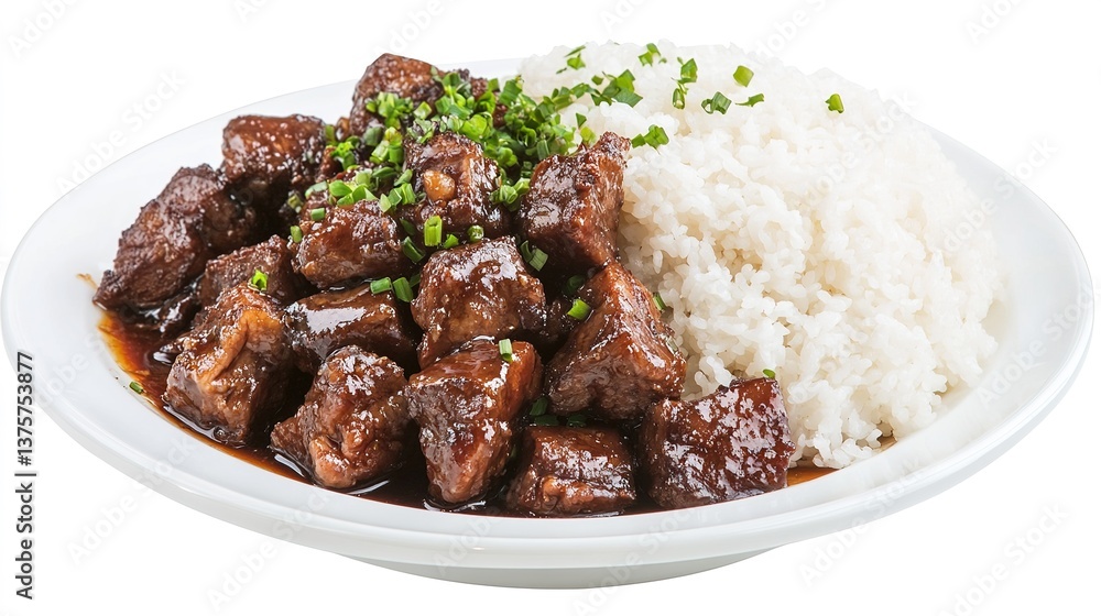 Filipino adobo a flavorful soy sauce vinegar dish - traditional culinary delight close-up Filipino adobo a flavorful soy sauce vinegar dish - traditional culinary delight close-up
