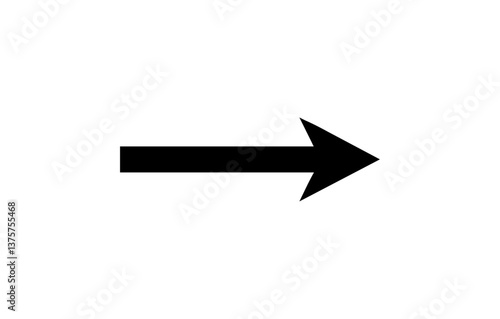 Arrow, line arrow vector. Flat style symbol. Arrow on a white background. vector illustration. Arrows big black icon set. Arrow. Cursor. Modern complex directions.