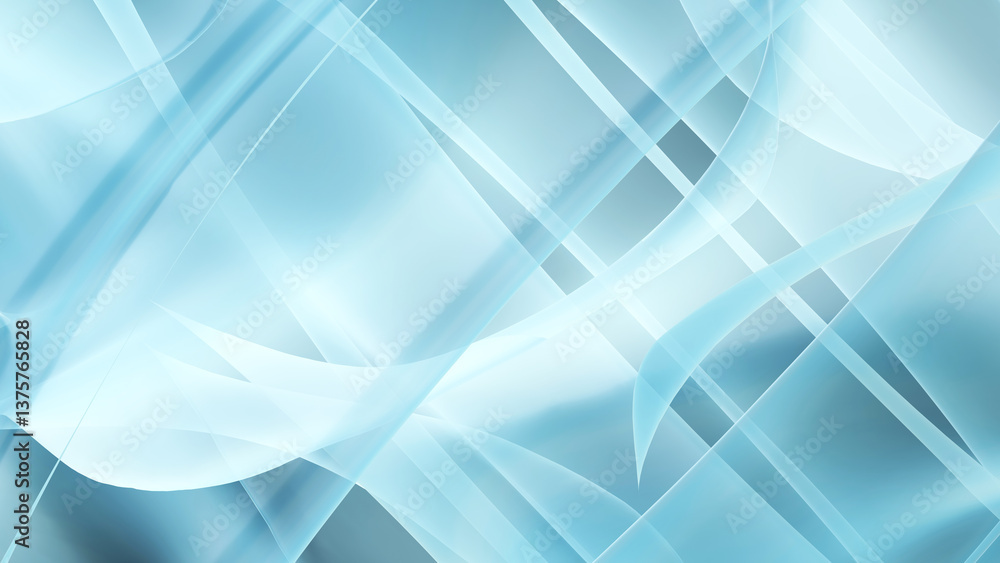 Obraz premium Abstract Blue Background With Curvy Lines