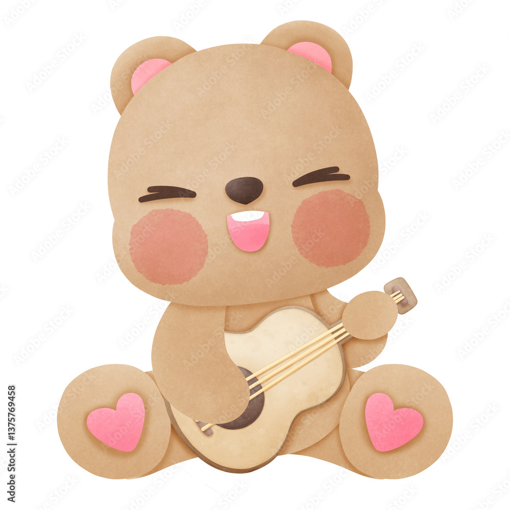 Fototapeta premium teddy bear with heart