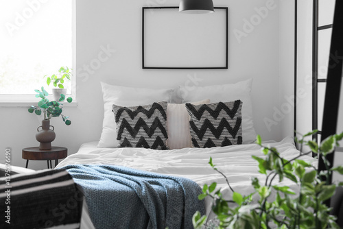 Interior of stylish bedroom...