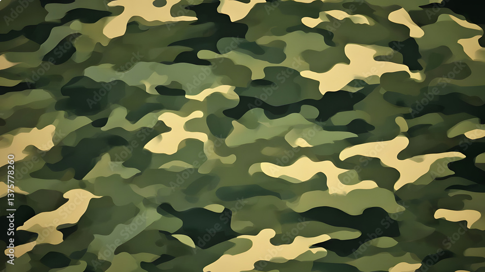 Fototapeta premium camouflage, khaki, army pattern, protective background, workwear, modern design for fabric