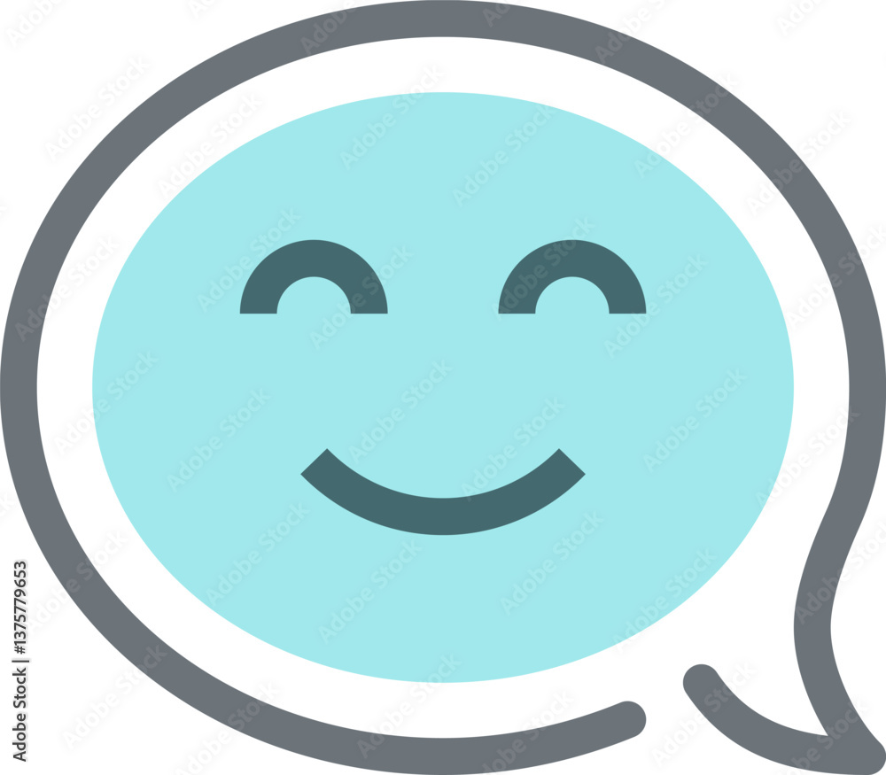 message bubble flat line web icon concept message bubble flat line web icon concept
