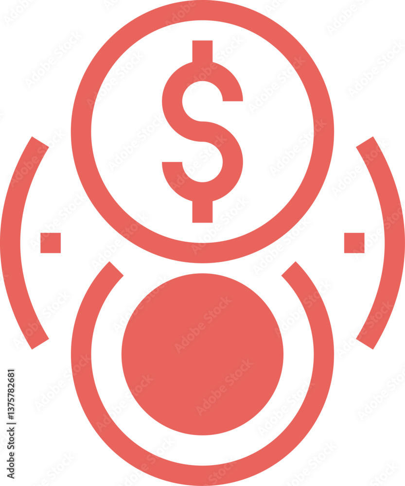 currency exchange flat line web icon concept currency exchange flat line web icon concept