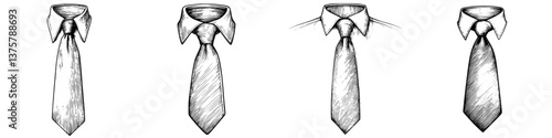 Demonstration of various tie knots for formal attire in an upscale setting