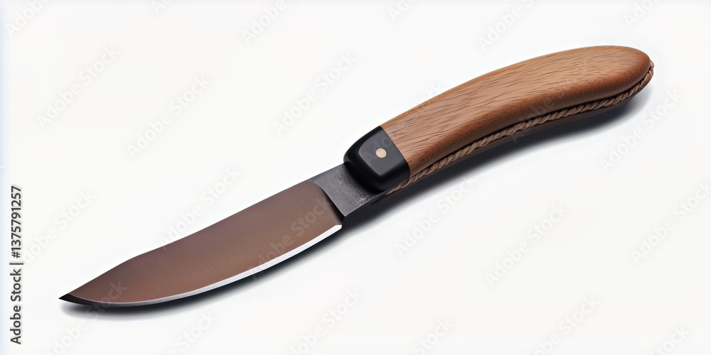 sharp kitchen knife featuring a sleek wooden handle with ergonomic design and premium steel blade sharp kitchen knife featuring a sleek wooden handle with ergonomic design and premium steel blade