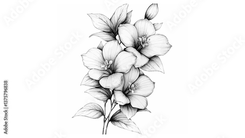 Magic Flowers: Relaxing Coloring Pages for Adults and Teens" w stylu vintage