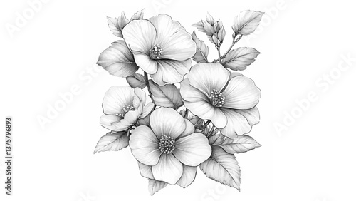 Magic Flowers: Relaxing Coloring Pages for Adults and Teens" w stylu vintage