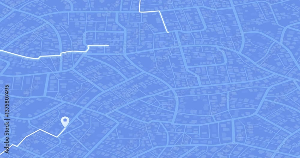 Navigator traffic animation line and destination GPS technology transportation. Concept of isometric view city map with road. Motion background futuristic 4K stock video Navigator traffic animation line and destination GPS technology transportation. Concept of isometric view city map with road. Motion background futuristic 4K stock video