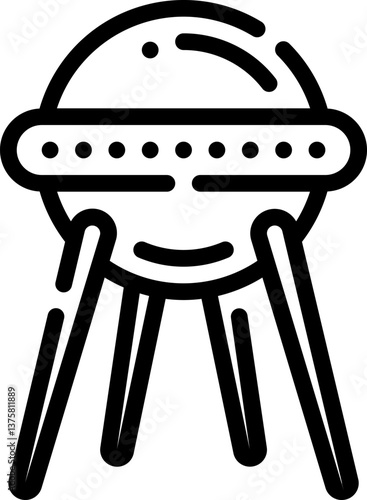 sputnik Illustration on a white background