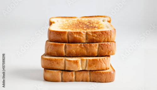 Wallpaper Mural Stack of Golden Brown Toasted Bread Slices Torontodigital.ca