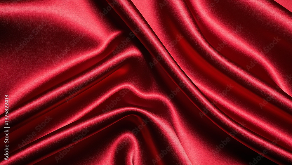 Obraz premium Red Silk Background HD Images & Photos