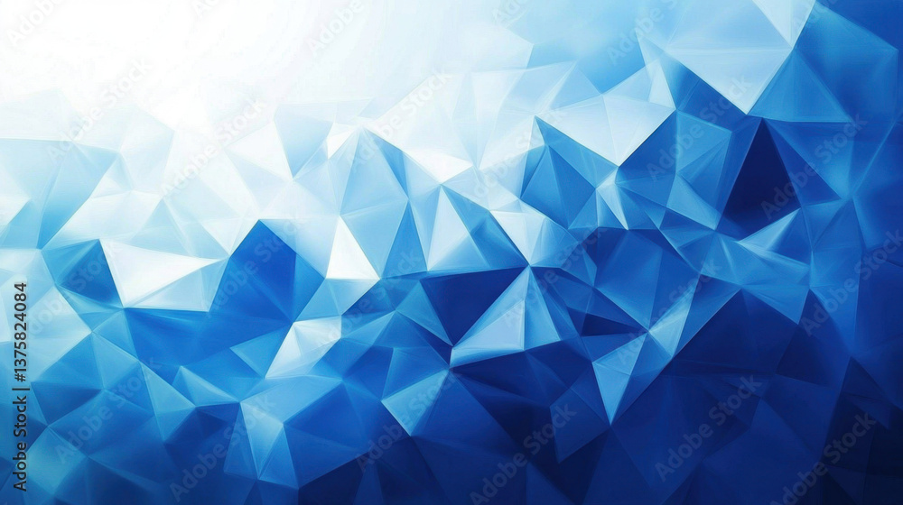 Abstract Blue Geometric Background with Light and Dark Shades Abstract Blue Geometric Background with Light and Dark Shades