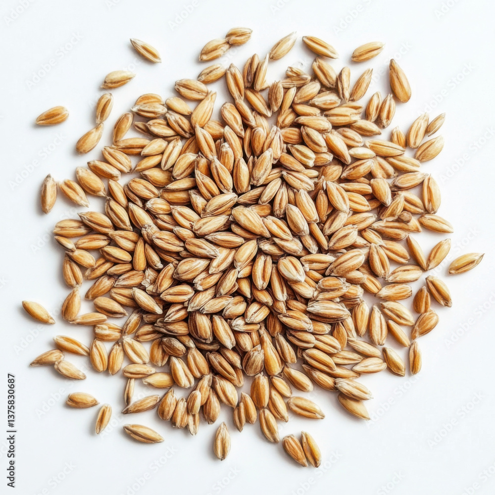 Wheat, white background, Wheat, white background,