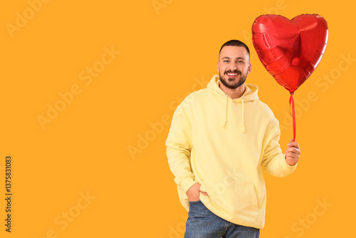 Handsome young happy man wi...