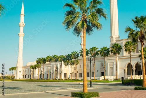 The new Sheikh Zayed Grand Mosque in Fujairah, United Arab Emirates