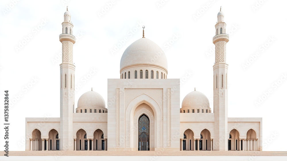 Fototapeta premium Grand Mosque in Bahrain, a key Islamic landmark