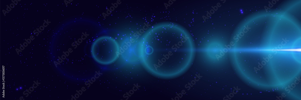 Obraz premium Realistic bright light. Sunlight. Light flash effect. Vector. EPS 10.