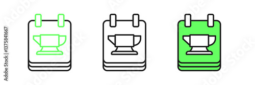 Set line Blacksmith anvil tool icon isolated on white background. Metal forging. Forge tool. Vector