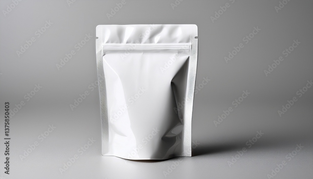 white plastic pouch mock up white plastic pouch mock up