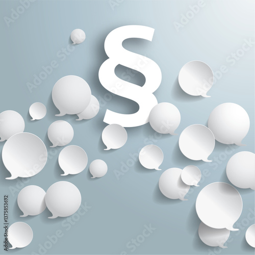 White Round Speech Bubbles Paragraph