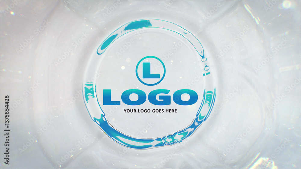 Water Ripple Splash Logo Stock Template | Adobe Stock