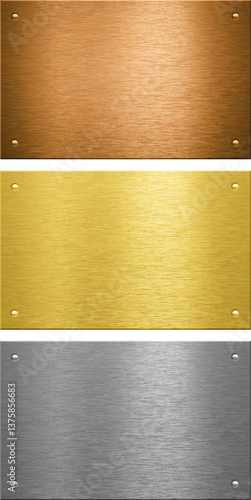 bronze, gold and metal background.