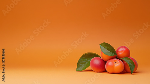 Apricots withleaves