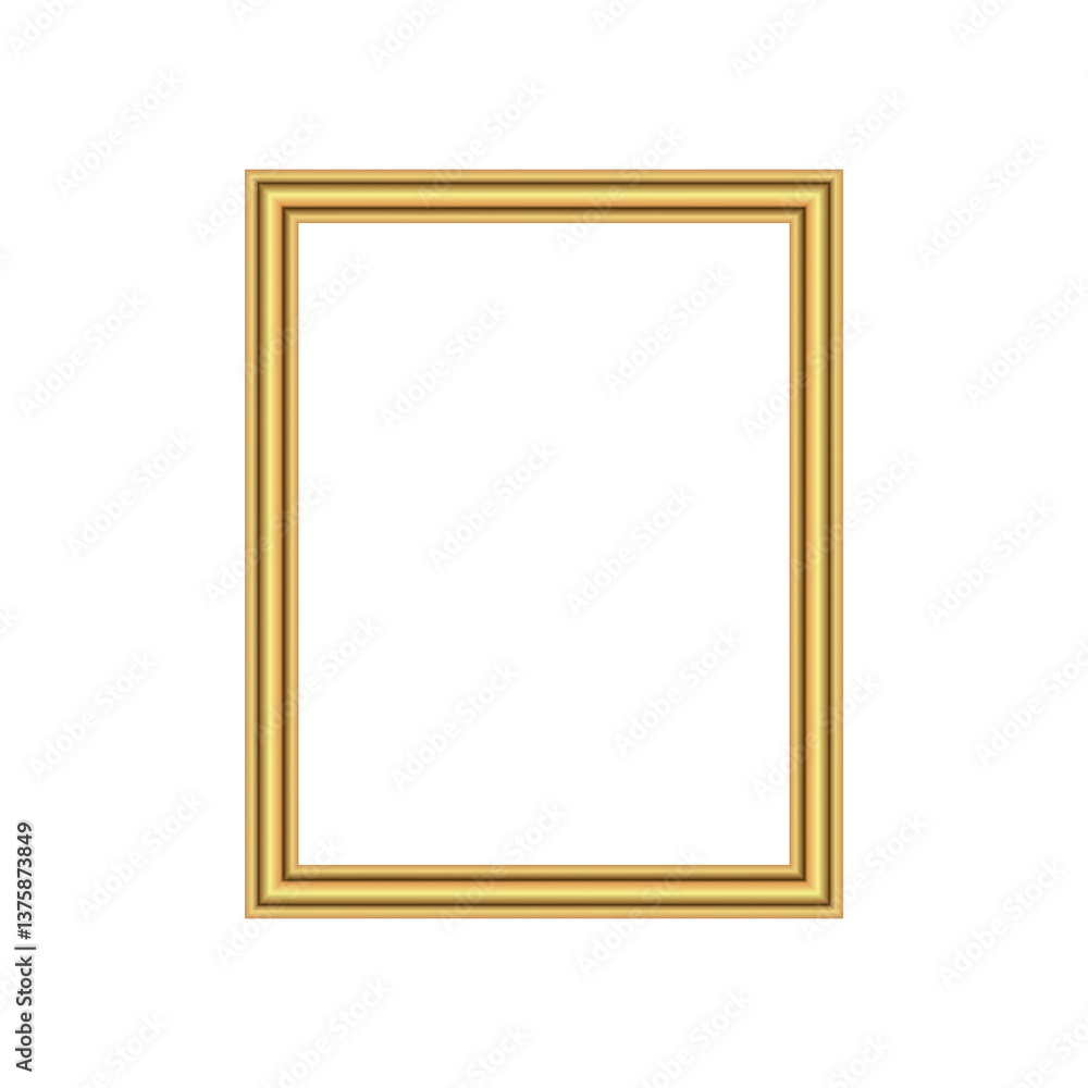Elegant gold photo frame. Classic frame. Element of your design. Elegant gold photo frame. Classic frame. Element of your design.