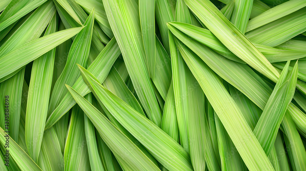 Vibrant green leaves create lush, natural background, showcasing beauty of nature textures and colors Vibrant green leaves create lush, natural background, showcasing beauty of nature textures and colors