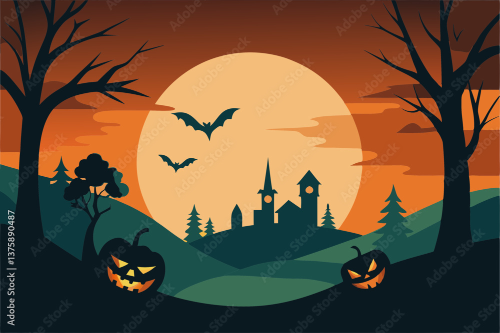 halloween background with pumpkins halloween background with pumpkins