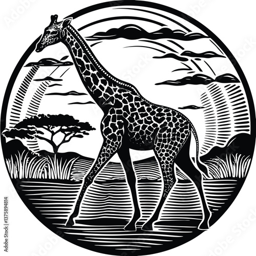 Photography giraffe-silhouette---walking-gracefully- (1).eps