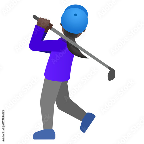 Person Golfing
