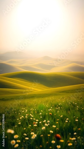 Tranquil Rolling Hills at Dusk