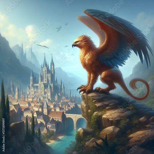 Perch A gryphon perched on a