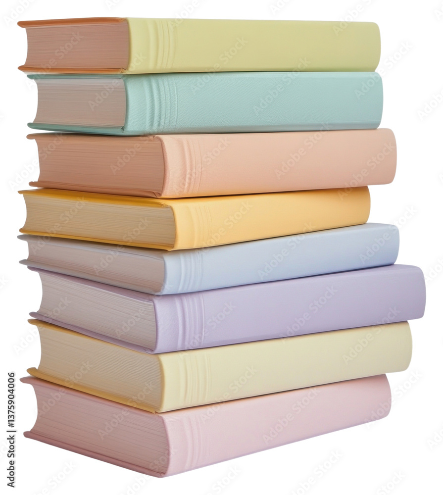 PNG Books pastel colors stack. PNG Books pastel colors stack.