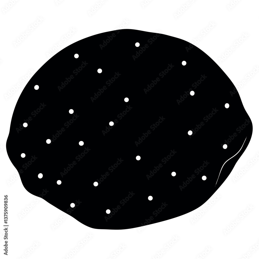 Roti silhouette illustration on white background. Roti silhouette illustration on white background.
