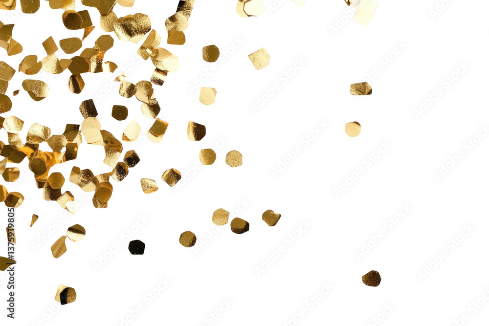 PNG Gold foil confetti background accessories celebration. PNG Gold foil confetti background accessories celebration.