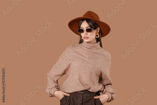 Beautiful young fashionable...
