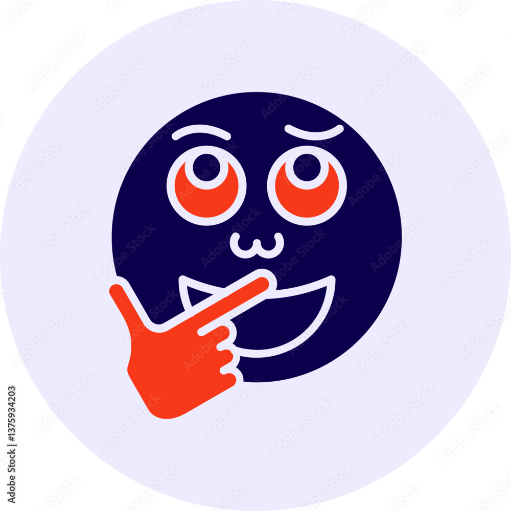 Obraz premium Thinking Vector Icon Design